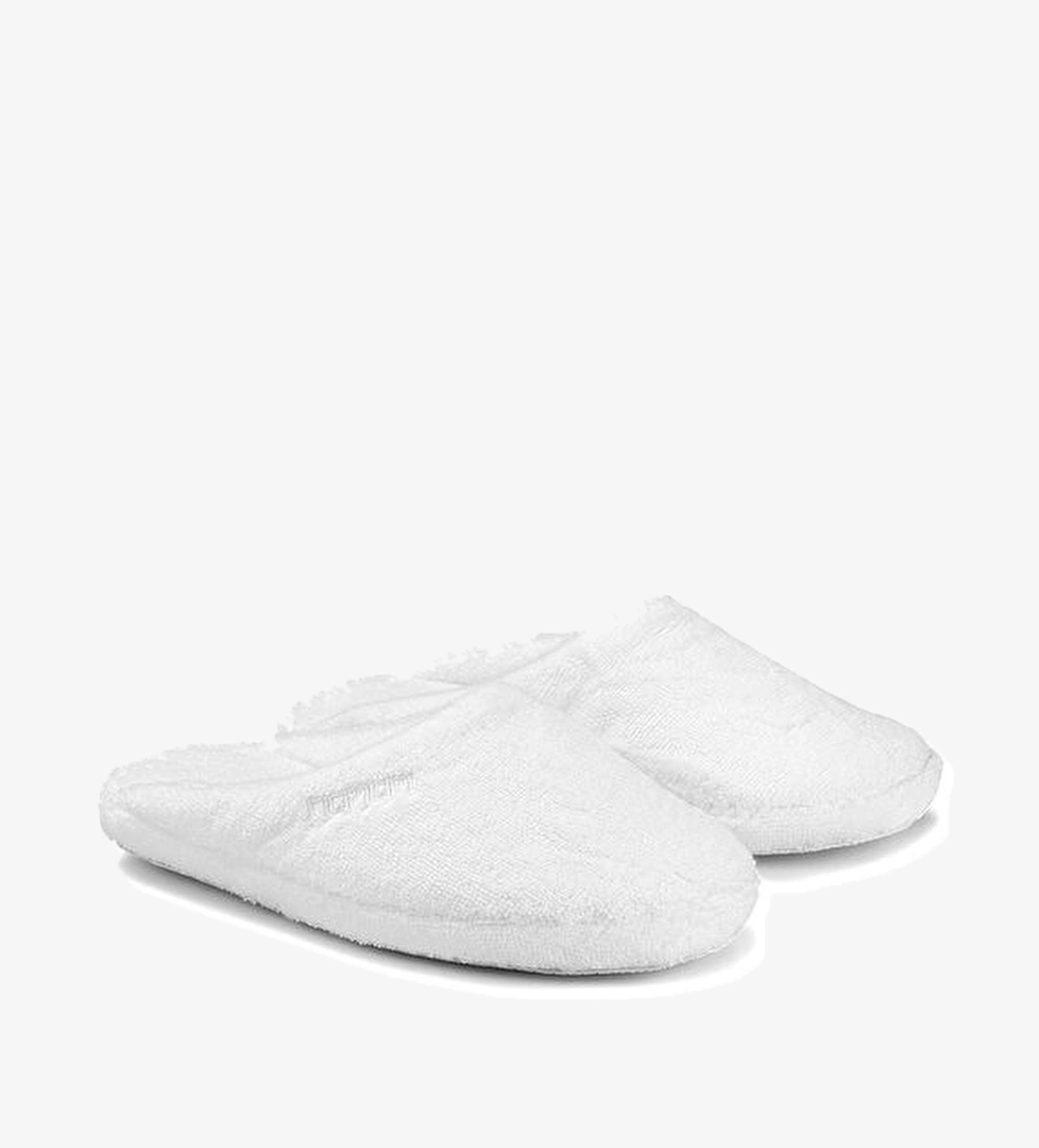 Hamam Pera Beyaz Erkek Havlu Terlik model görseli