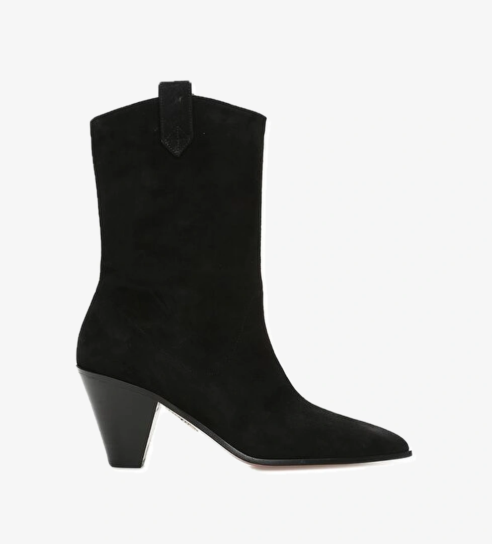 Aquazzura Boogie Siyah Kadın Süet Bot model görseli