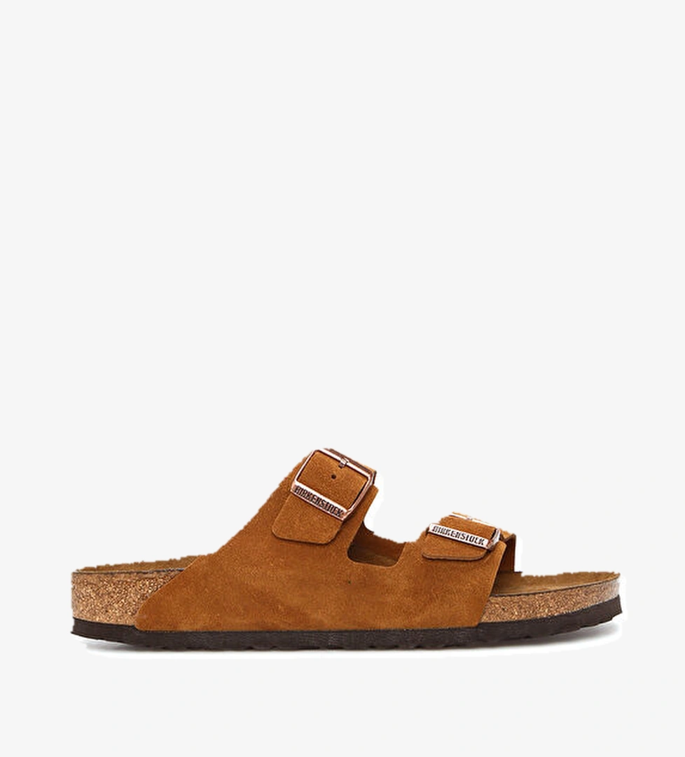 Birkenstock Arizona Taba Çift Kemerli Erkek Terlik model görseli