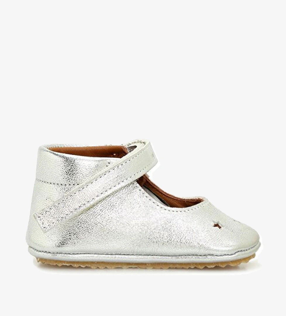 Atelier By Baby Silver Yıldızlı El Yapımı Kız Bebek Ayakkabı model görseli