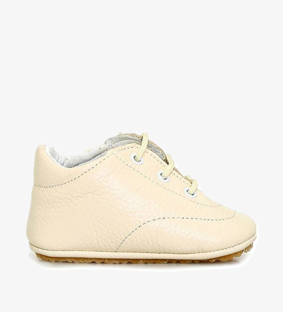Atelier By Baby Krem El Yapımı Unisex Bebek Deri Ayakkabı model görseli
