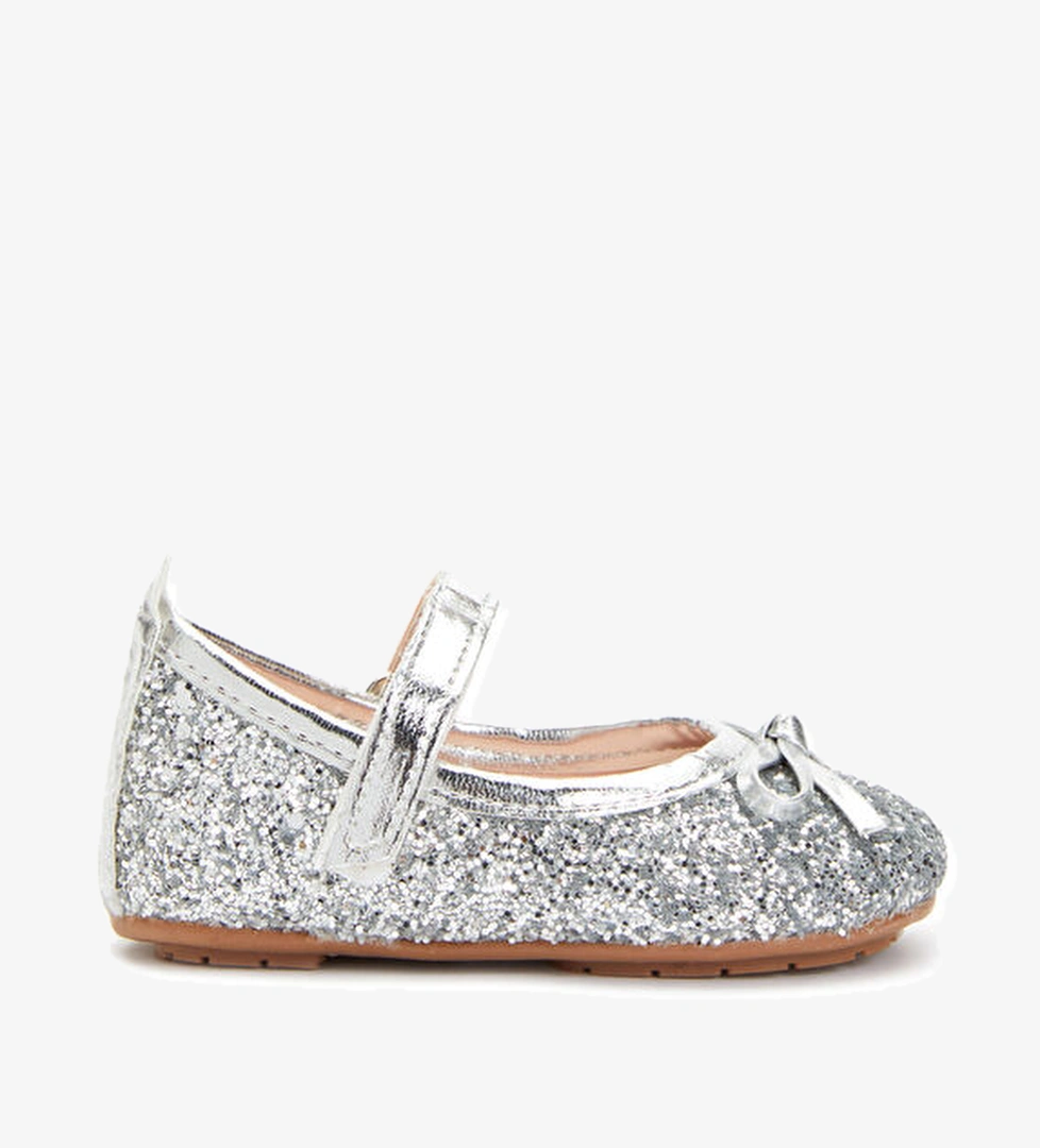 Silver Simli Kız Bebek İlk Adım Ayakkabısı - Görsel 1