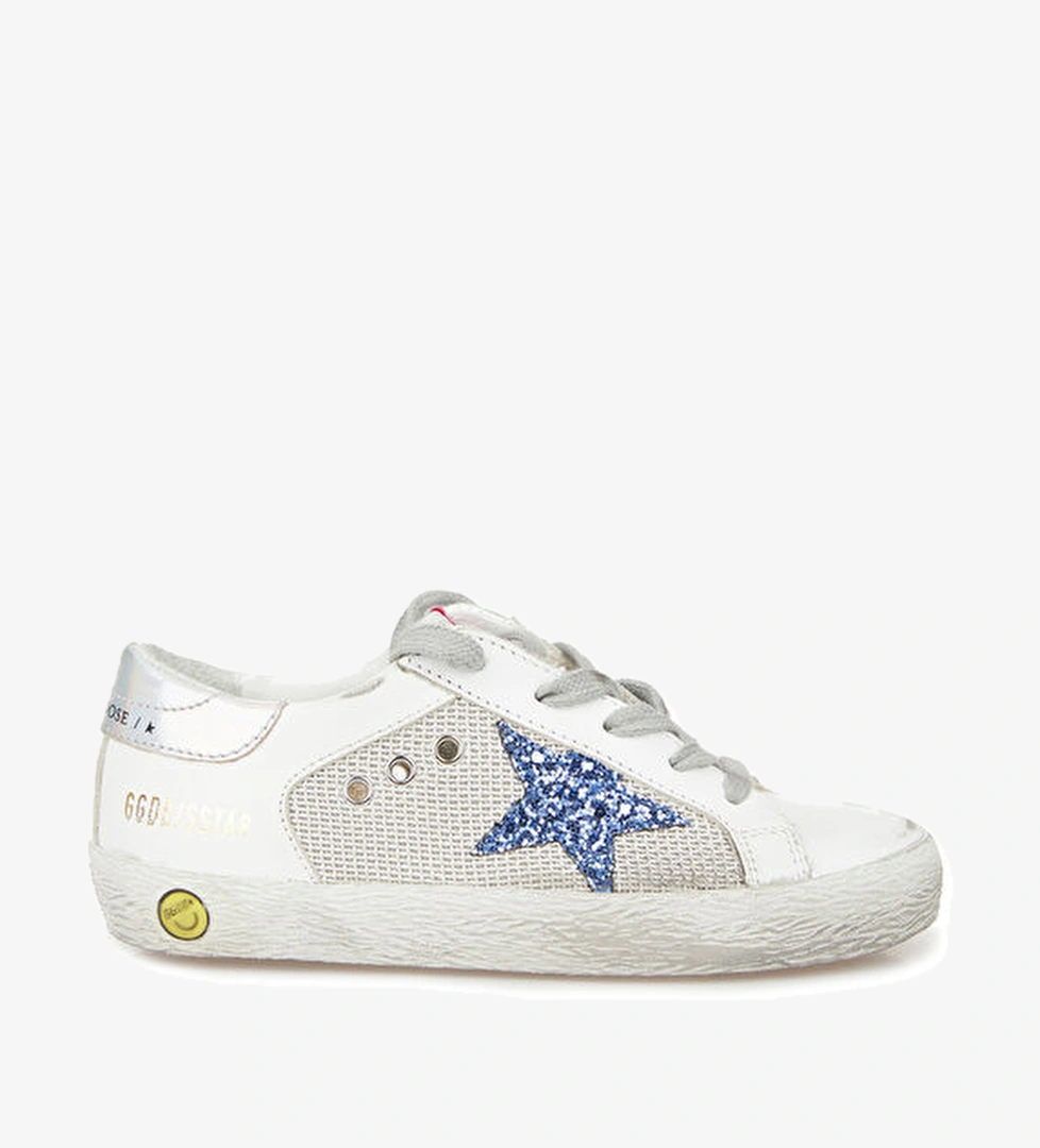 Golden Goose Superstar Beyaz Kız Çocuk Deri Sneaker model görseli
