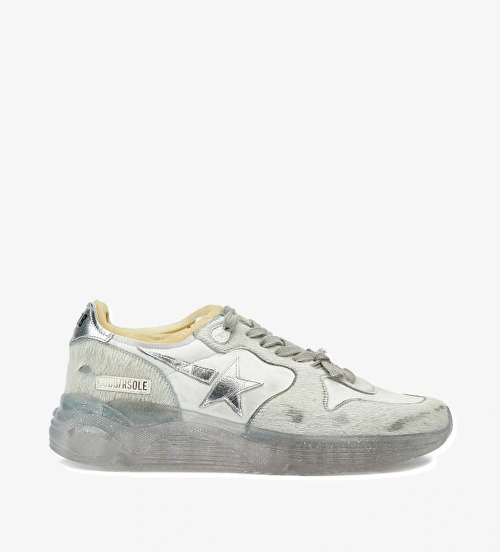 Golden Goose Running Sole Silver Kadın Deri Sneaker model görseli