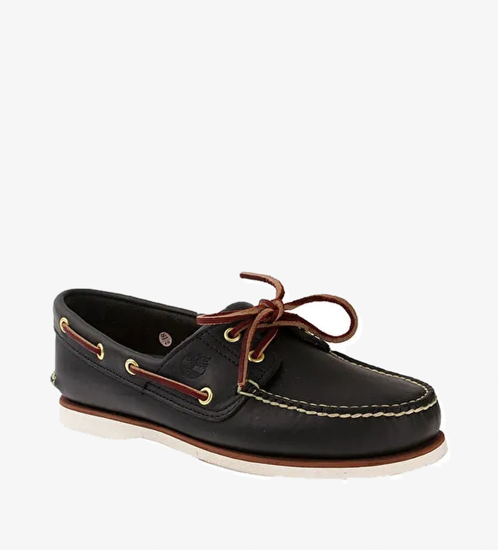Timberland Koyu Lacivert Erkek Deri Günlük Ayakkabı Classic Boat 2 Eye - Görsel 1