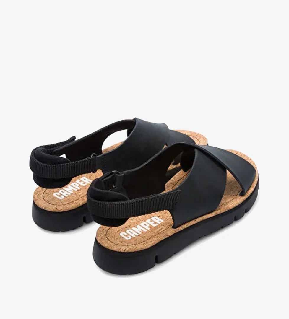 Camper Siyah Kadın deri Sandalet K200157-022