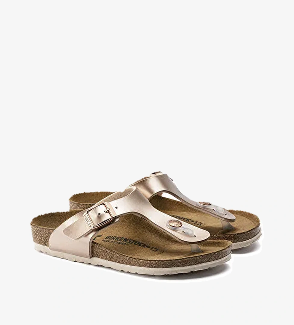Birkenstock Bronz Kadın Deri Terlik GIZEH BF ELECTRIC METALLIC - Görsel 1