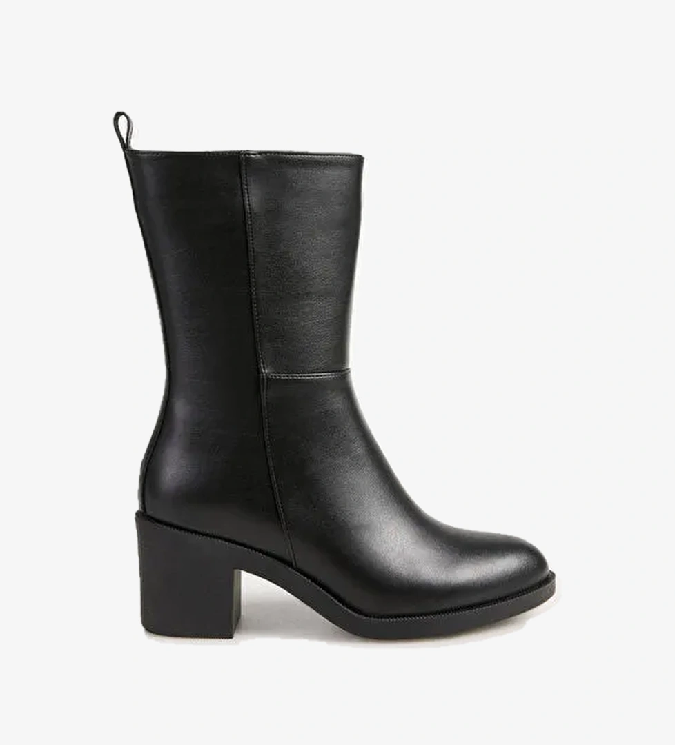 Siyah Kadın Topuklu Bot CHARLOTTE - Görsel 1