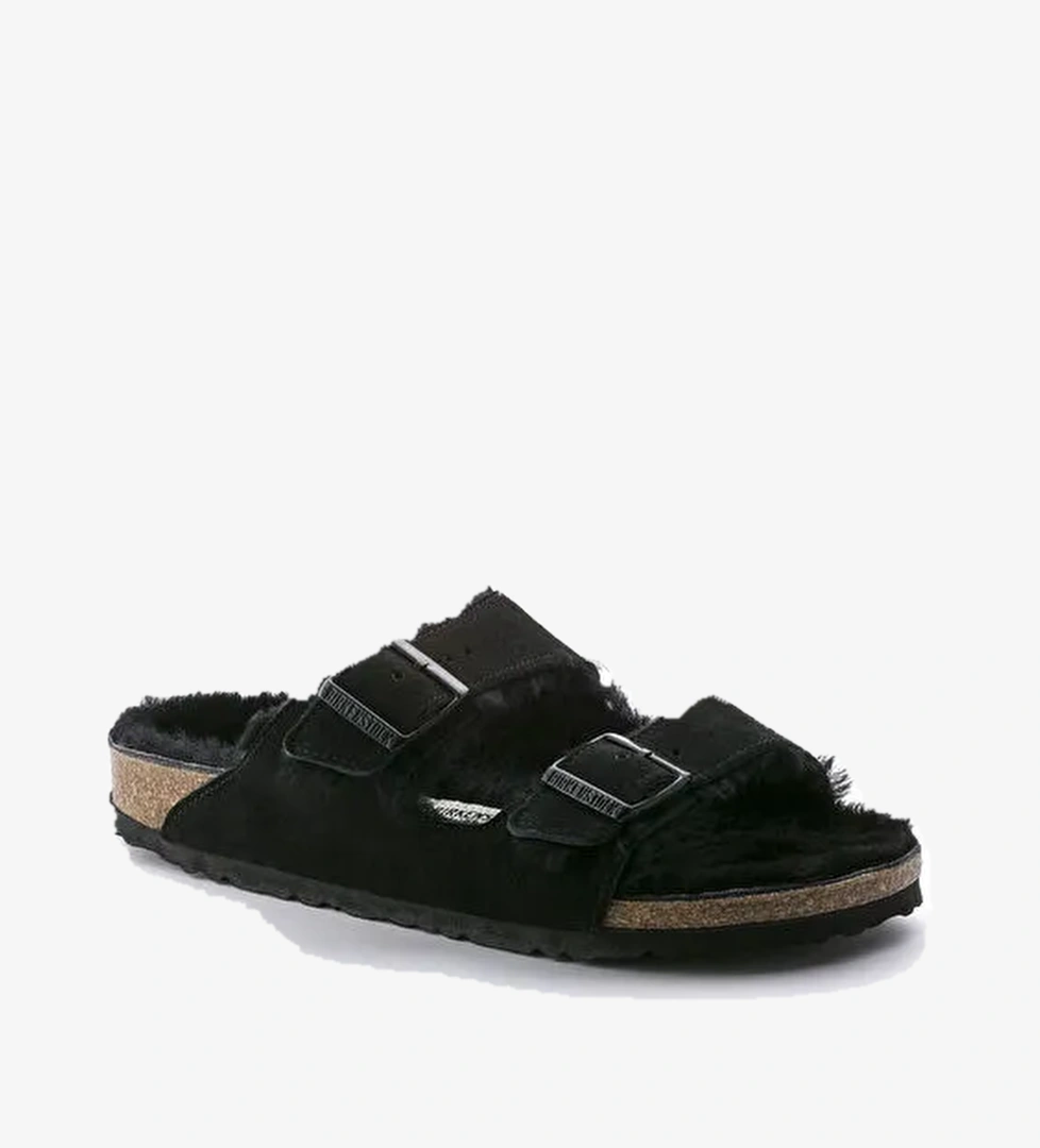 Birkenstock Siyah Kadın Süet Terlik 752663 - Görsel 1