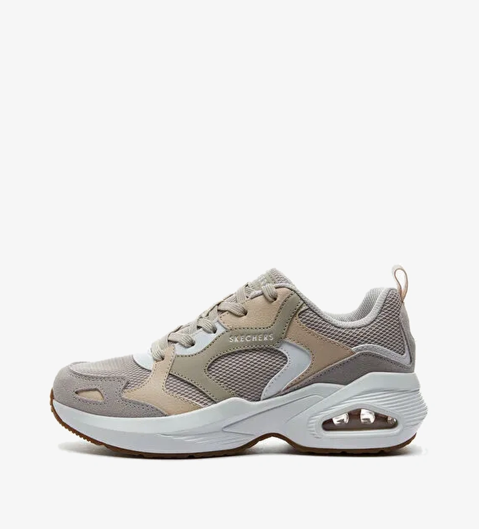 Skechers Gri-Beyaz Kadın deri Sneaker 177050 OFWT - Görsel 1