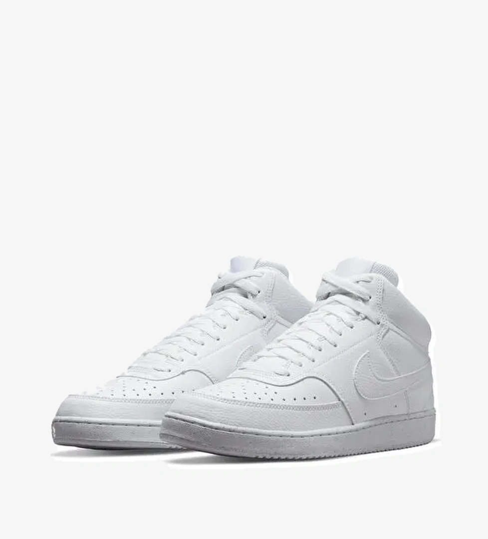 Beyaz Erkek Basketbol Ayakkabısı DN3577-100 COURT VISION MID NN - Görsel 1