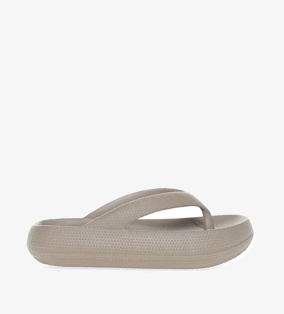 T-Box Bej Kadın Plaj Terliği BARTYS - Görsel 1