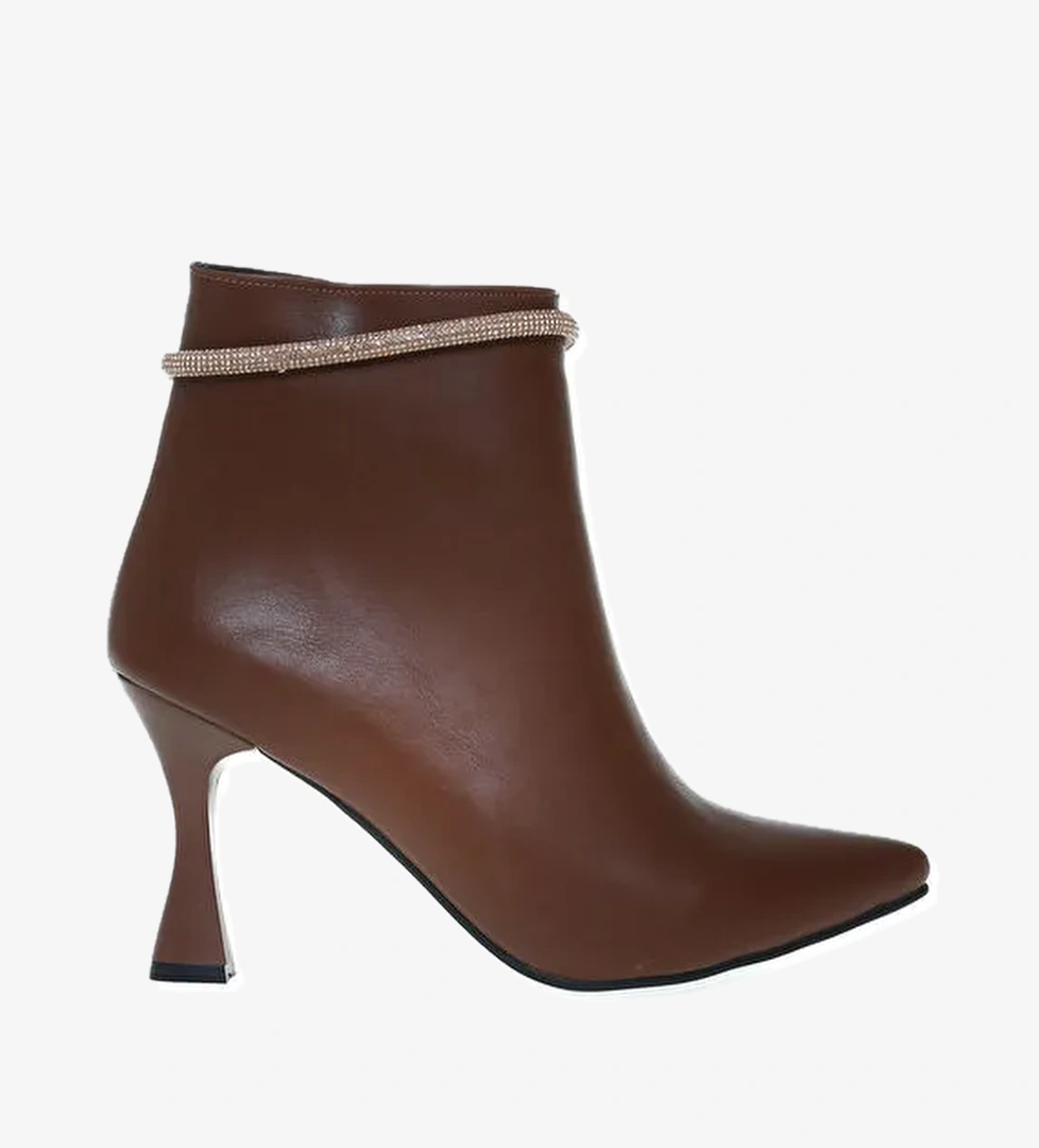 Fabrika Kahverengi Kadın Topuklu Bot BUSTO - Görsel 1