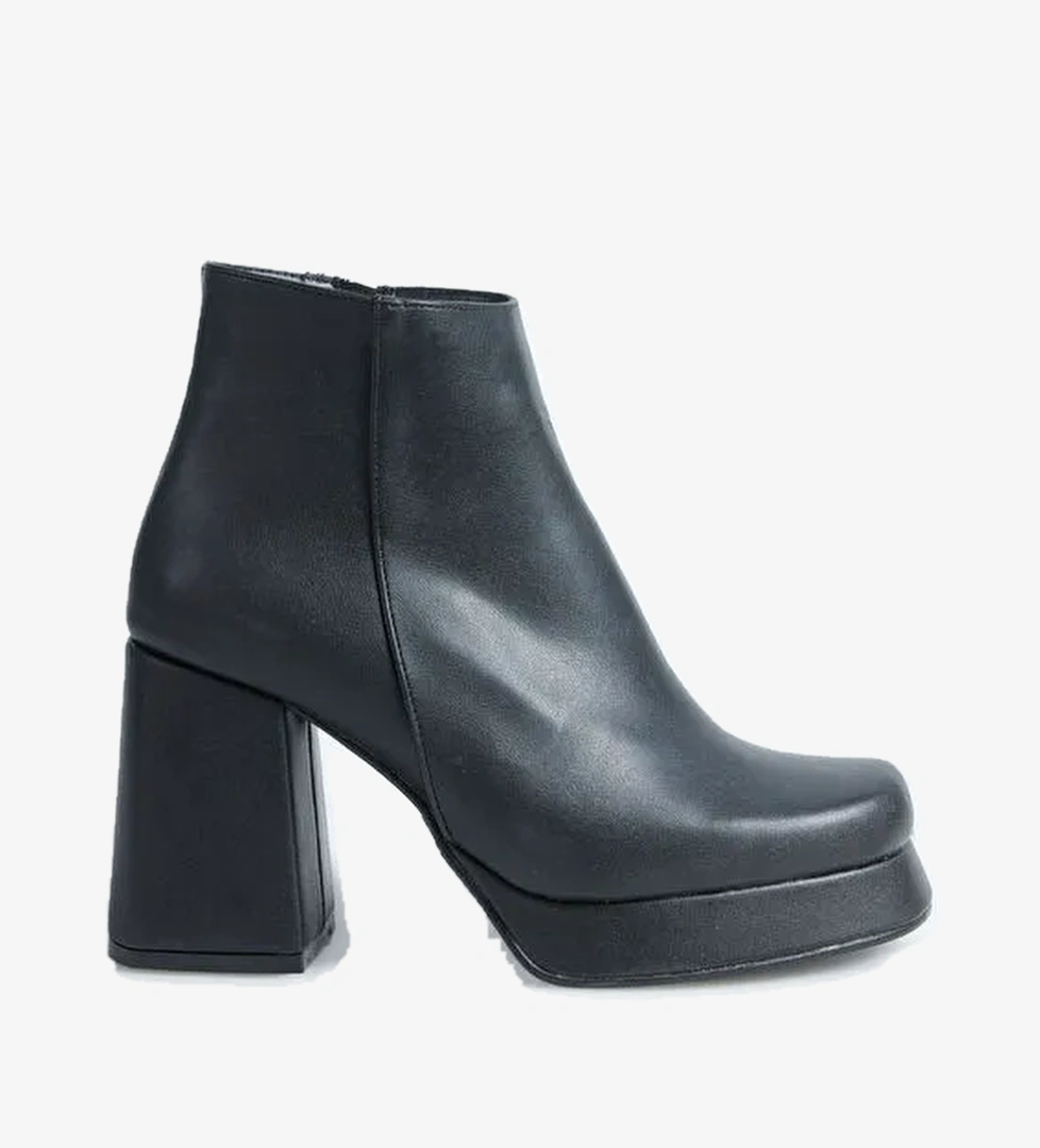 Fabrika Siyah Kadın Topuklu Bot BALSAMO - Görsel 1