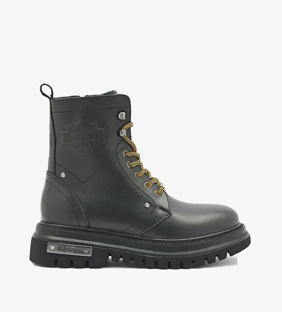 Harley Davidson Siyah Erkek Deri Bot DEARIE - Görsel 1