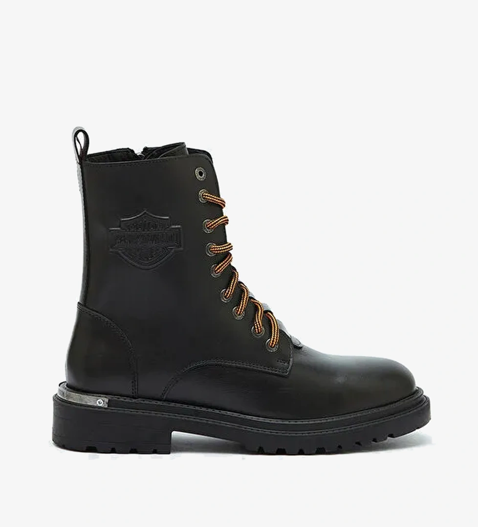 Harley Davidson Siyah Erkek Deri Bot THAR - Görsel 1