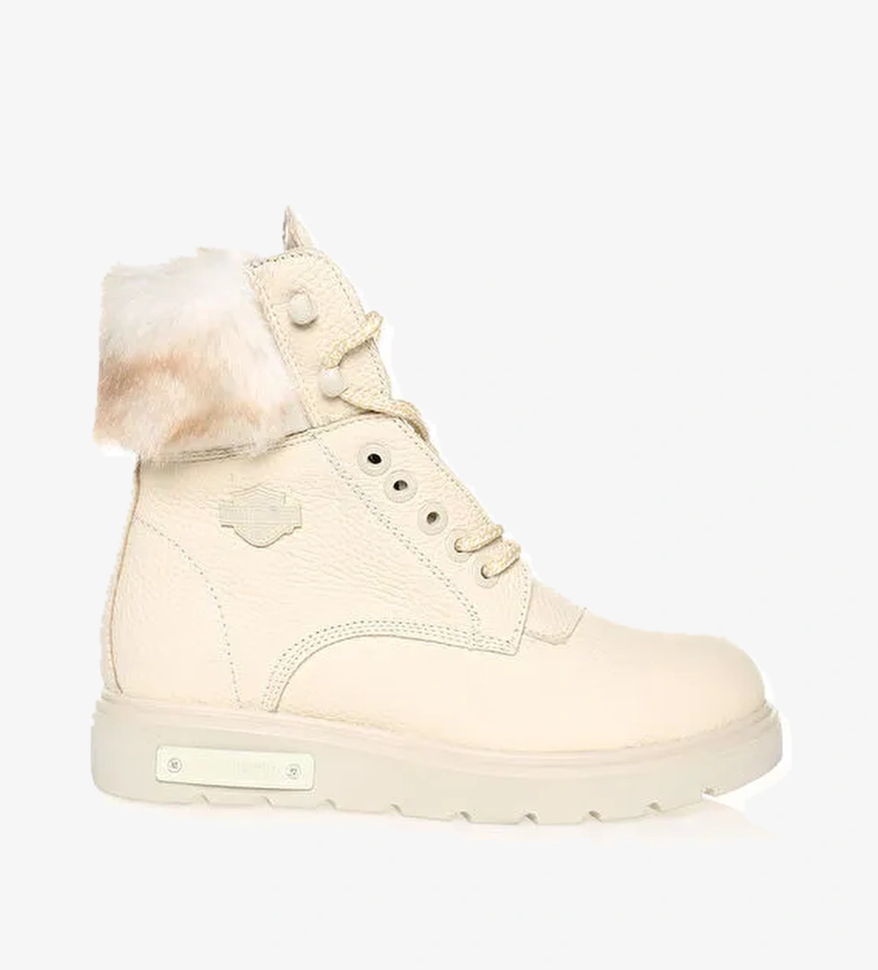 Harley Davidson Bej Kadın Deri Postal Bot HANNAH NEW