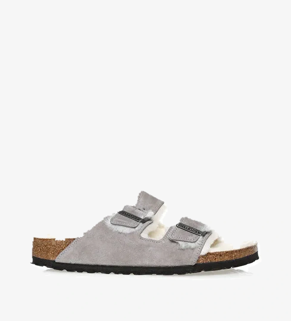 Birkenstock Birkenstock Gri Kadın Süet Terlik 1017403 ARIZONA model görseli