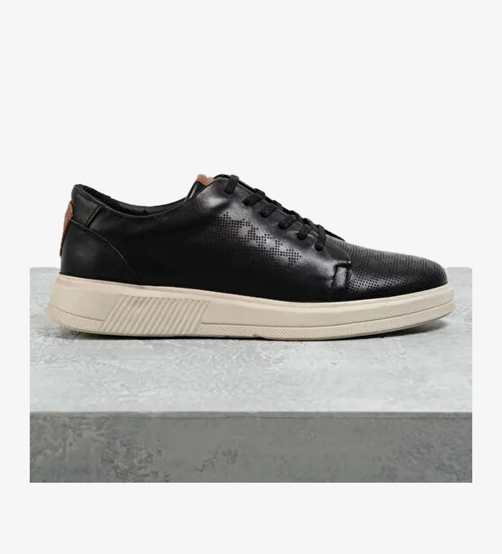 F By Fabrika F By Fabrika Siyah Erkek Deri Sneaker REODENDO model görseli