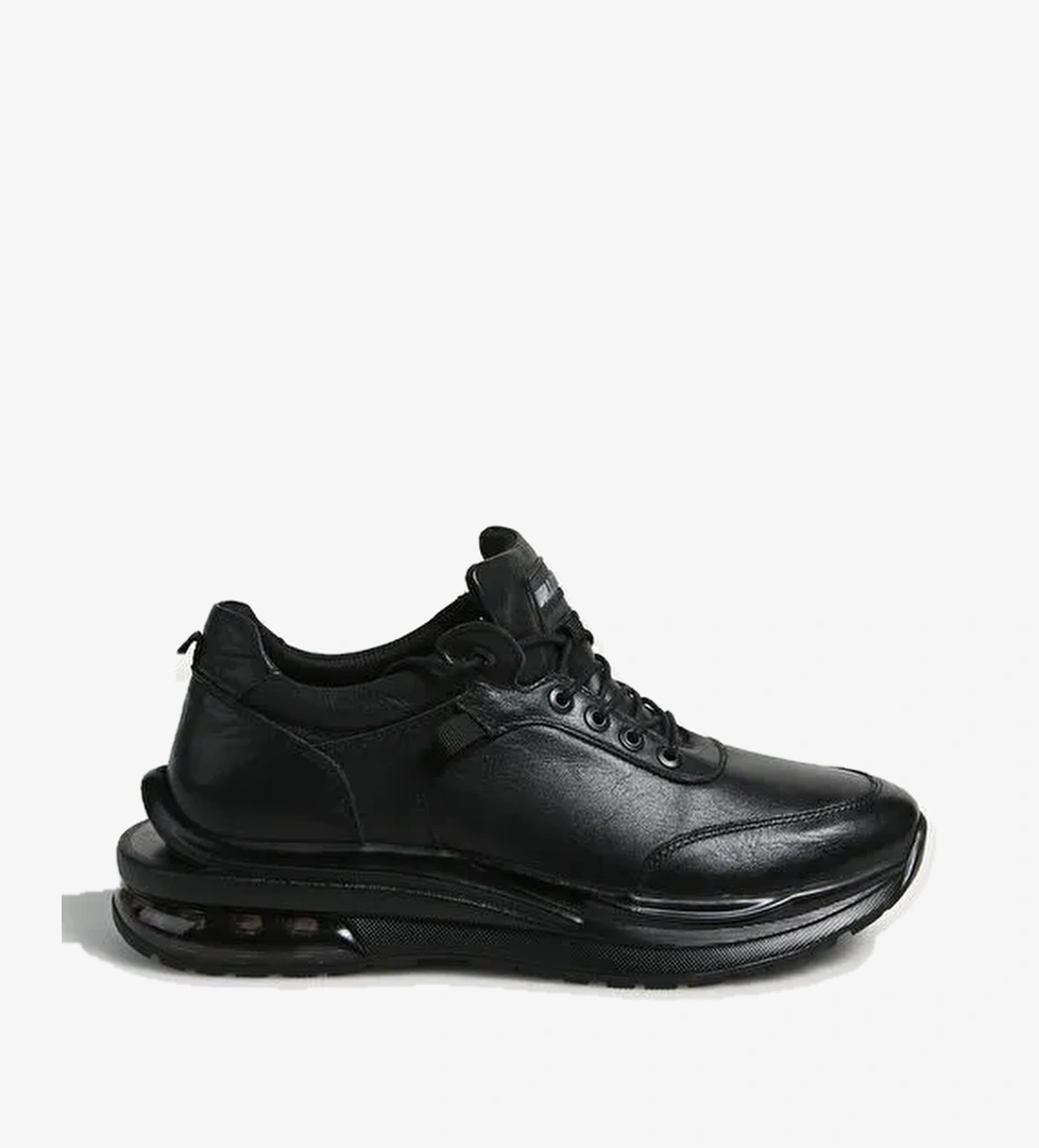 Bulldozer Bulldozer Koyu Siyah Siyah Erkek Deri Günlük Ayakkabı BUL-230302 Klasik Ayakkabı | Boyner Koyu Siyah - 1. görsel