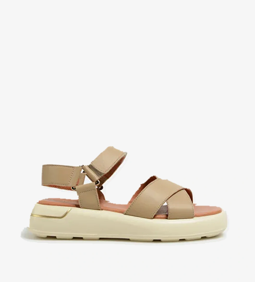 Hush Puppies Kahve Kadın Deri Sandalet WYOMIN - Görsel 1