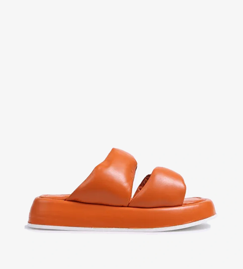 Hush Puppies Turuncu Kadın Deri Terlik MARIE - Görsel 1