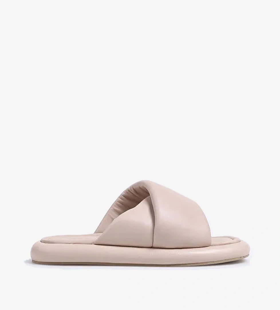 Hush Puppies Bej Kadın Deri Terlik KINKADE - Görsel 1