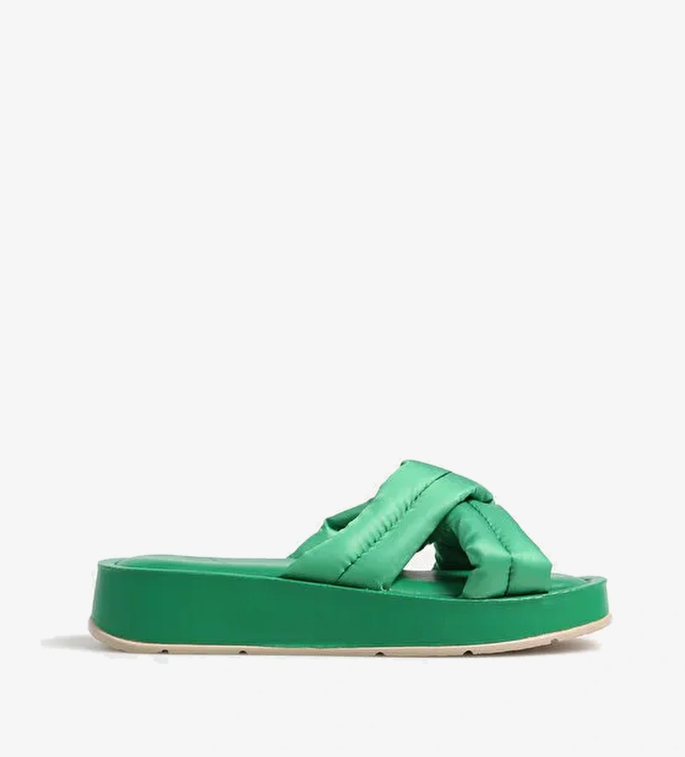 F By Fabrika Yeşil Kadın Terlik ADRESA - Görsel 1