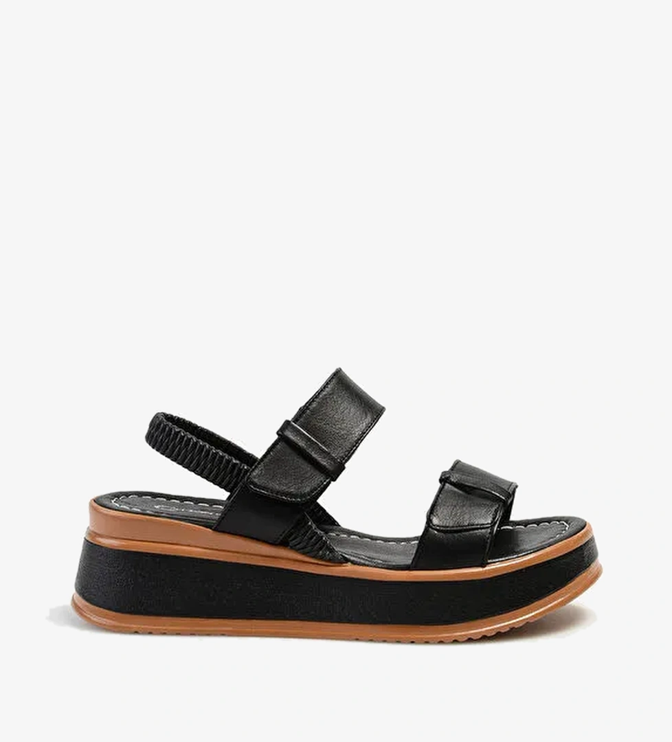 Cotton Bar Siyah Kadın Sandalet CUPY - Görsel 1