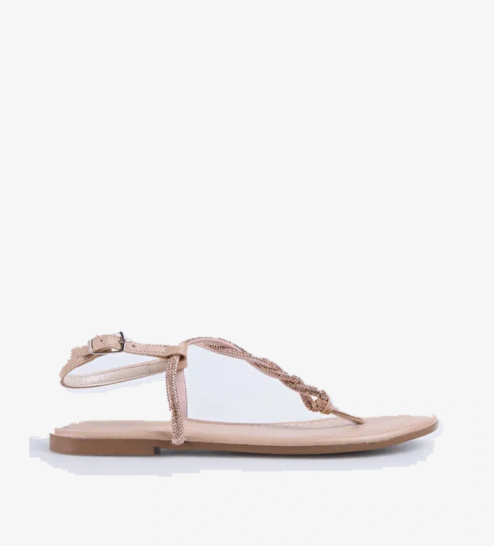 Fabrika Bej Kadın Sandalet STORMES - Görsel 1