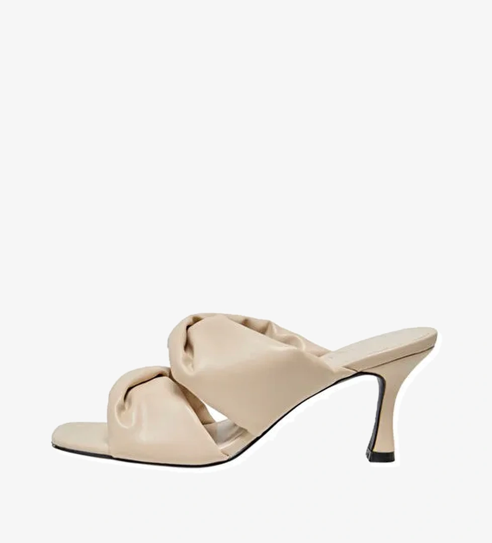 Only Krem Kadın Topuklu Sandalet 15281373 - Görsel 1