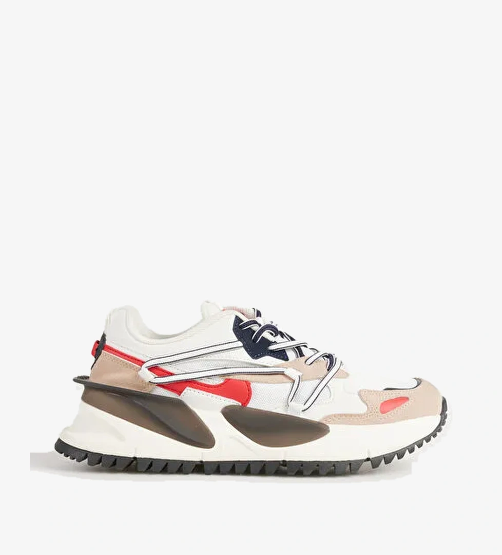 Bulldozer Bulldozer Bej Beyaz-Kırmızı Erkek Günlük Ayakkabı Boyner'de! Bej - 1. görsel