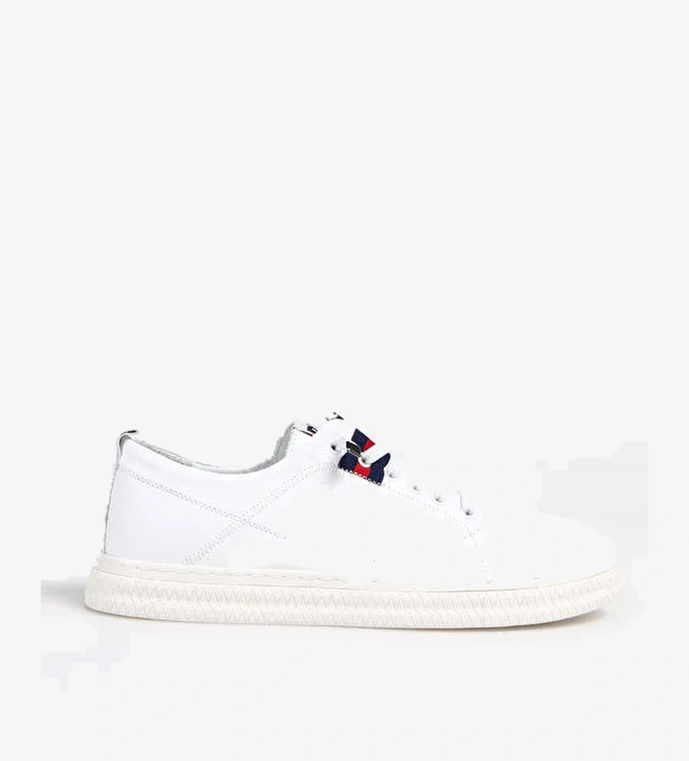 Bulldozer Deri Beyaz Erkek Günlük Ayakkabı ERK İTHAL DERİ AYAKKABI BUL-231043 - Görsel 1