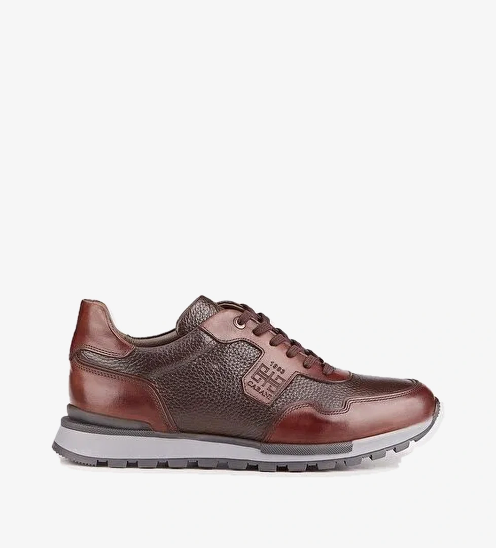 Cabani Ayakkabı Kahverengi Erkek Deri Sneaker 26853 - Görsel 1