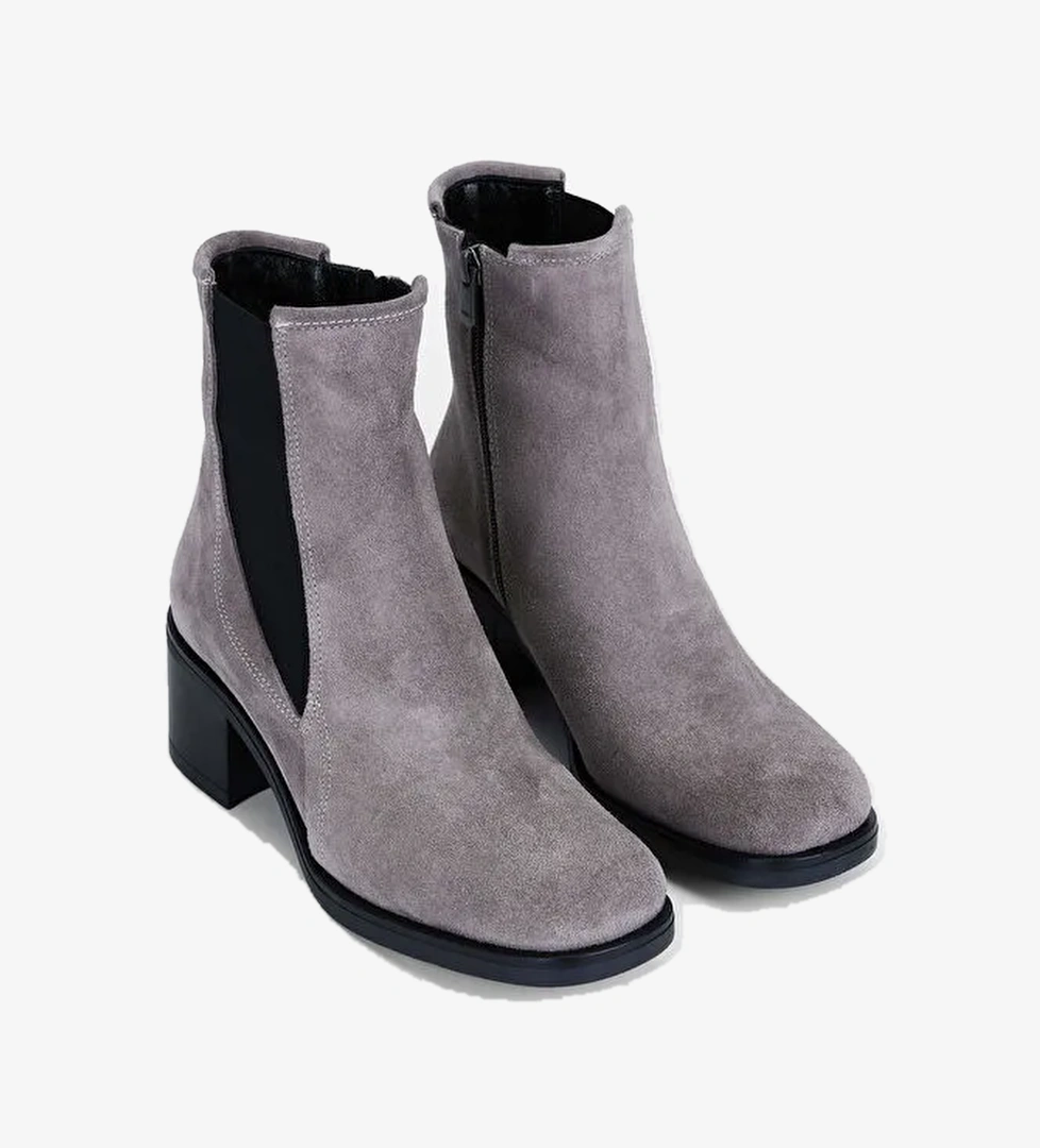 Tamer Tanca Kadın Hakiki Deri Vizon Casual Bot - Görsel 1