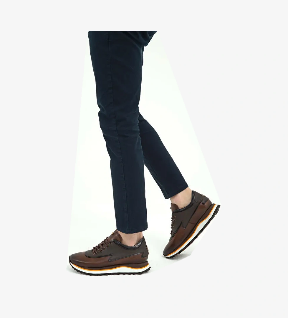 Tamer Tanca Siyah Erkek Deri Sneaker 383 5268 ERK AYK SK22/23