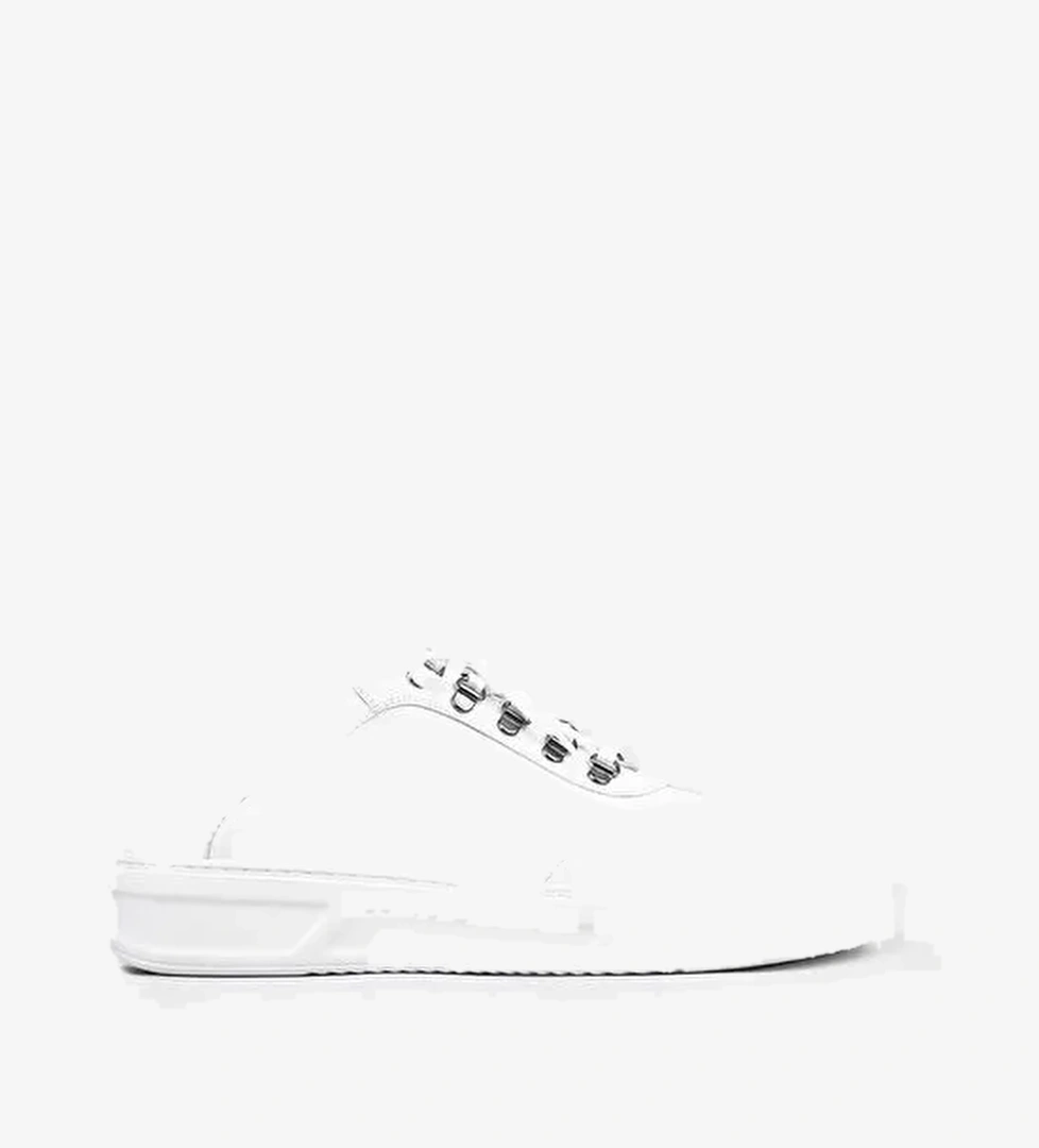 Mevsimlik Hakiki Deri Beyaz Bağcıklı Erkek Spor Ayakkabı - Görsel 1