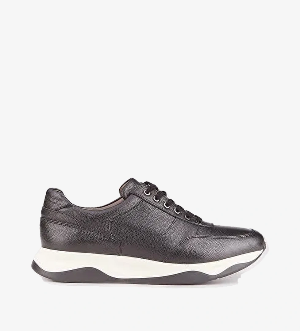 Cabani Ayakkabı Siyah Erkek Deri Sneaker 27824 - Görsel 1