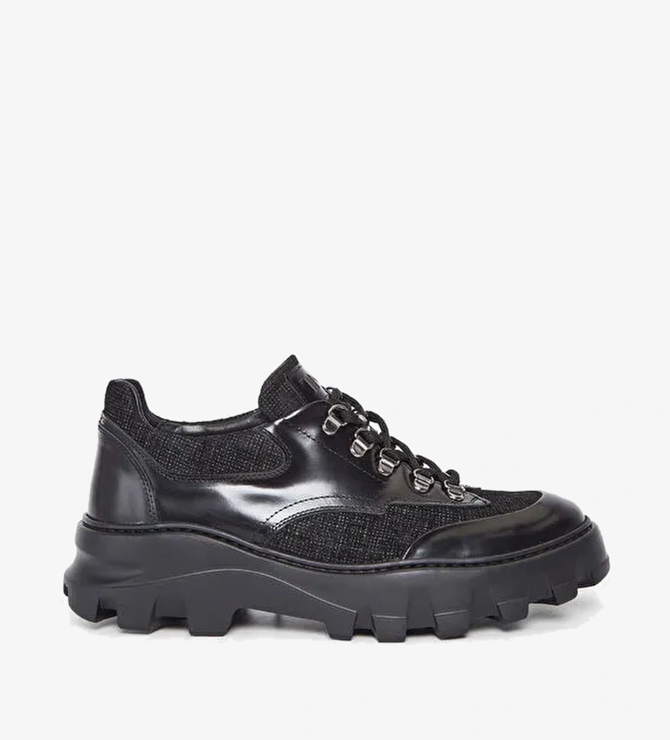 Tamer Tanca Siyah Erkek Deri Sneaker 698 1061-2 ERK AYK SK23/24 - Görsel 1