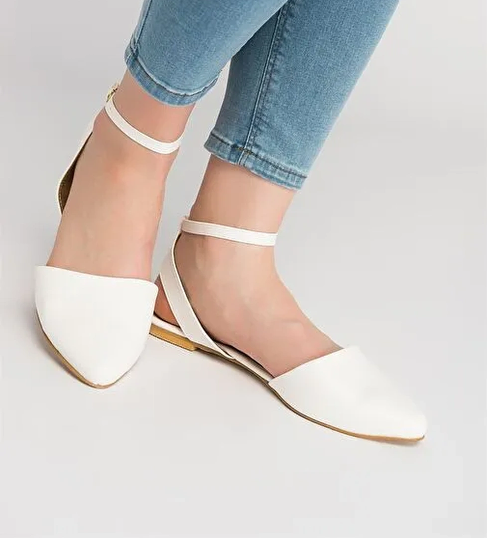 Beyaz Kadın Babet D726226209 - Görsel 1