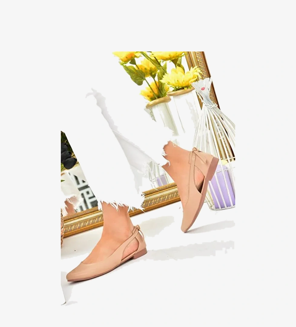 Fox Shoes Bej Kadın Babet 8550 - Görsel 1