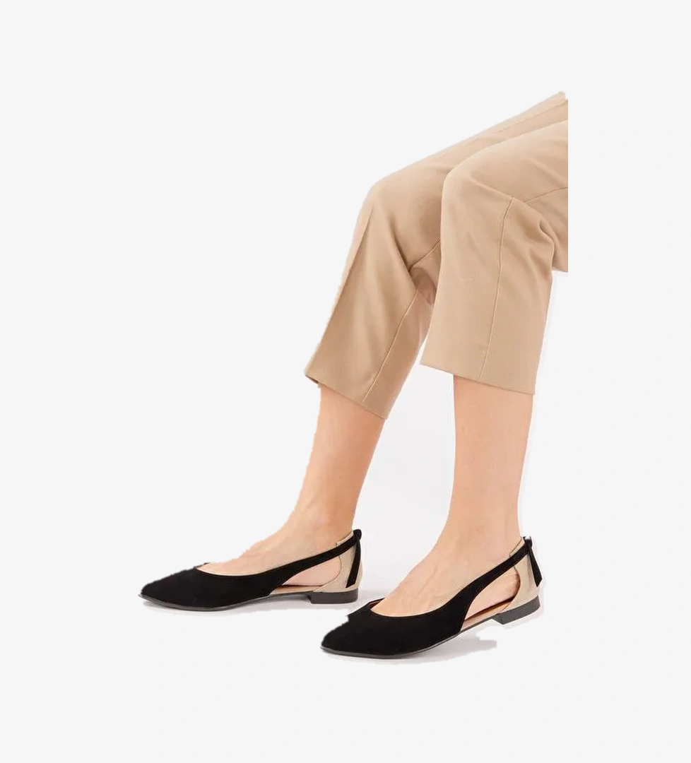 Siyah/Ten Kadın Babet H726324002 - Görsel 1