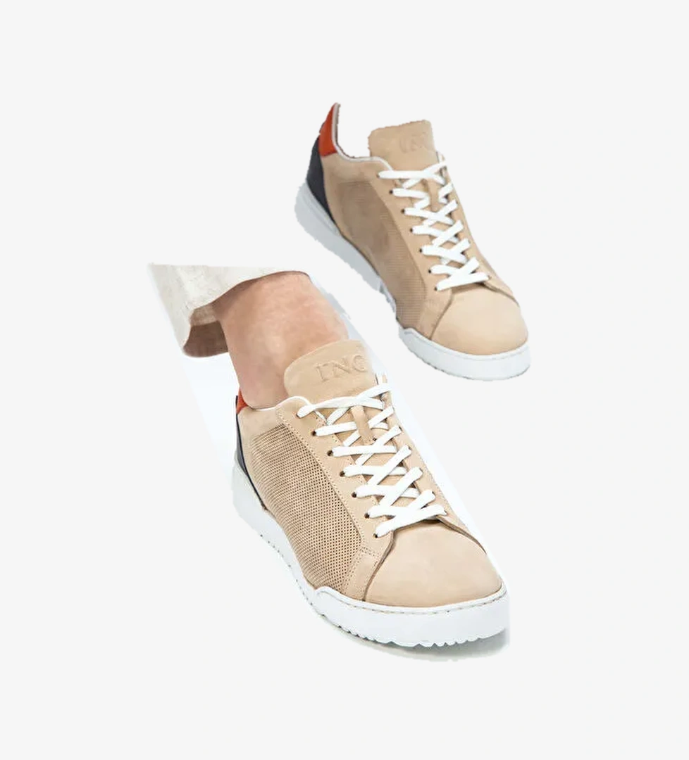 Tamer Tanca Beyaz Erkek Deri Sneaker 698 1052-1 ERK AYK Y23 - Görsel 1