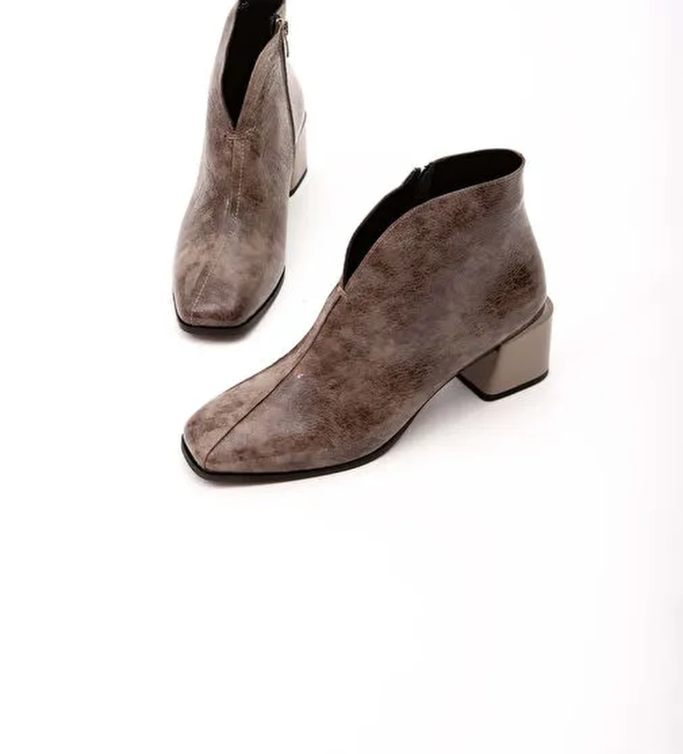 Tamer Tanca Kadın Hakiki Deri Vizon Casual Bot - Görsel 1