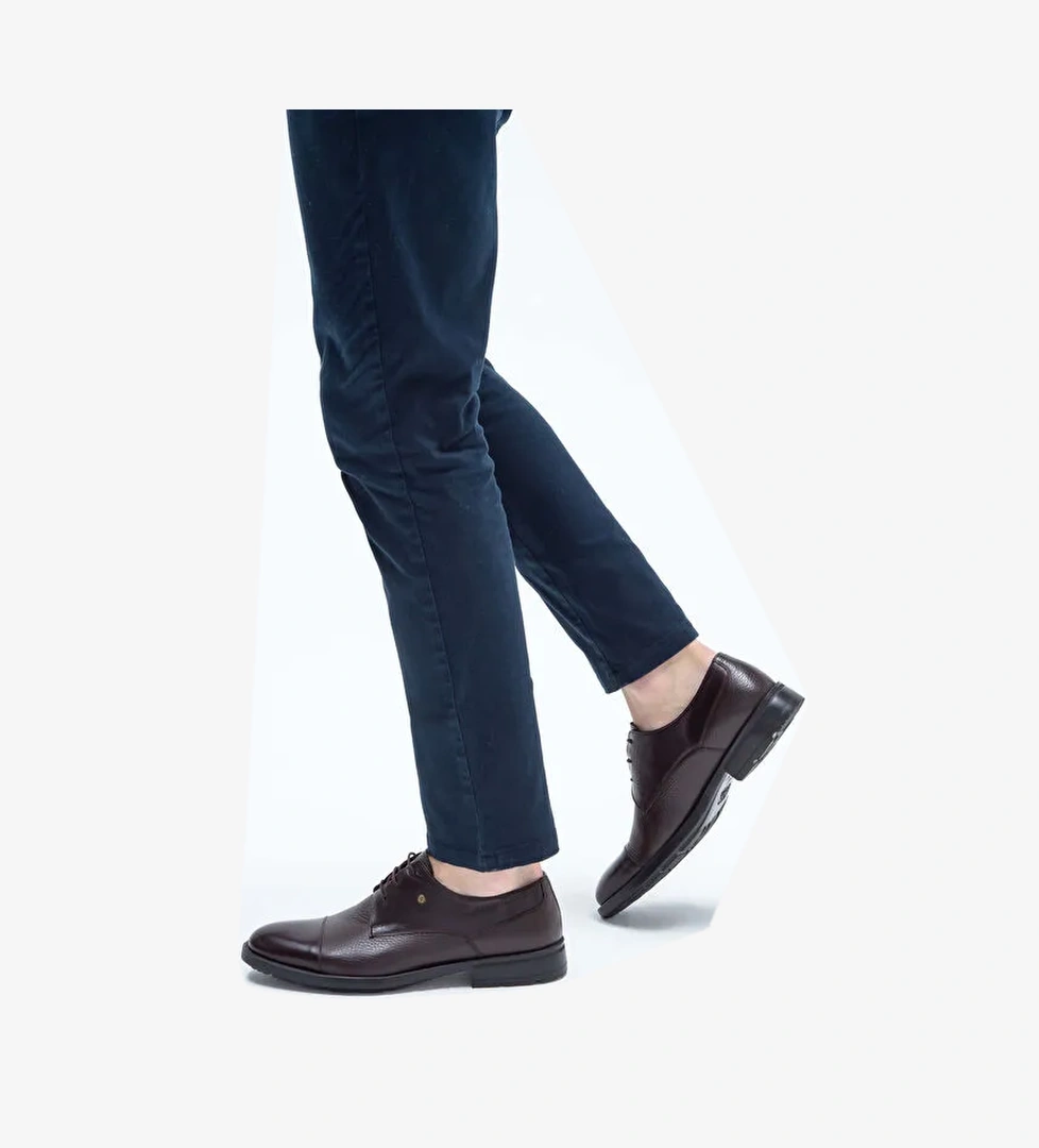 Tamer Tanca Siyah Erkek Deri Klasik Ayakkabı 221 2112 ERK AYK SK21-22 - Görsel 1