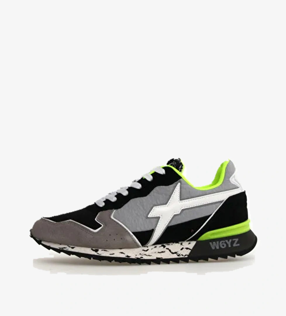 W6Yz Siyah-Gri Erkek süet Sneaker JET