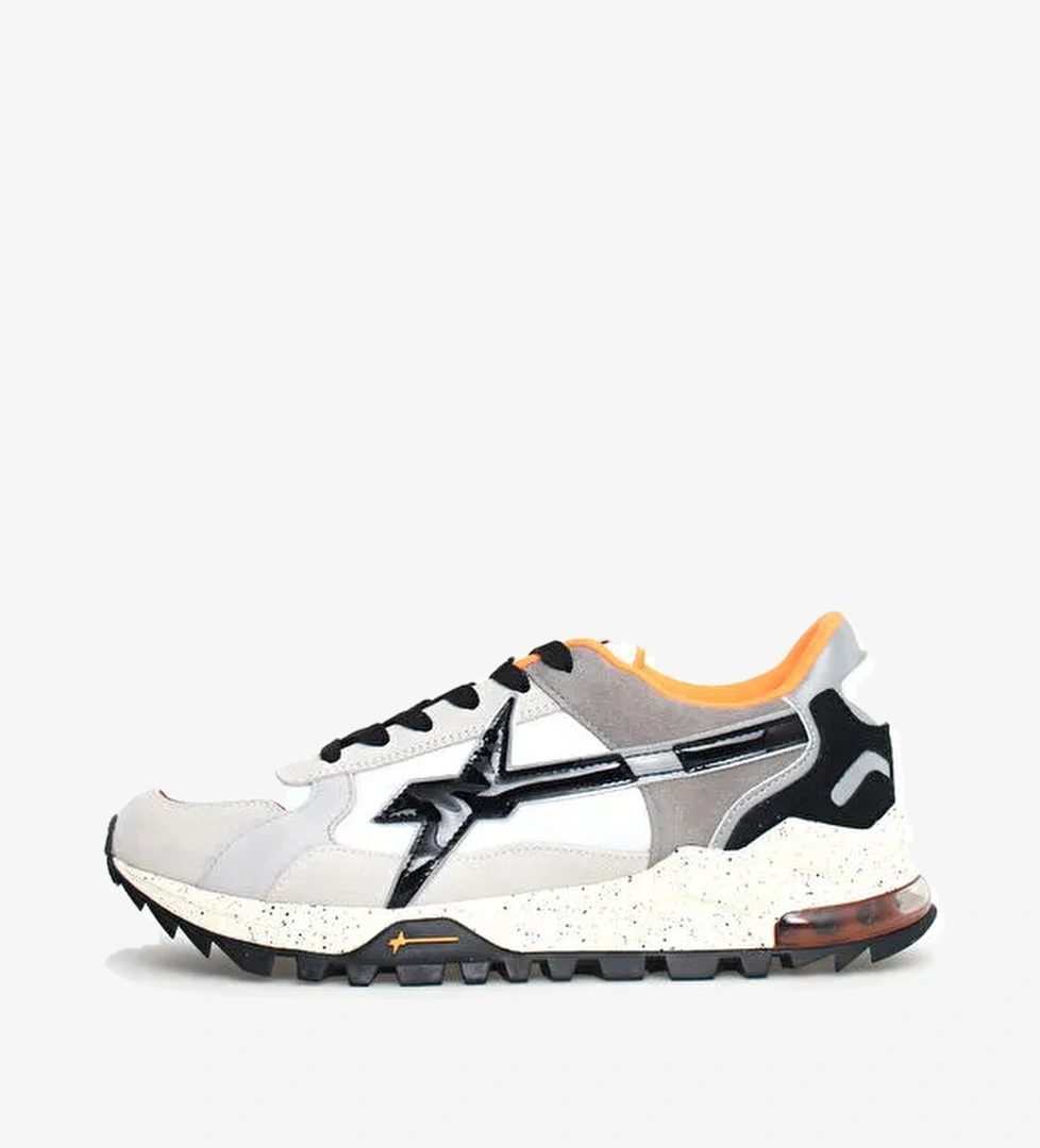 W6yz W6Yz Beyaz-Siyah Erkek süet Sneaker K3 model görseli