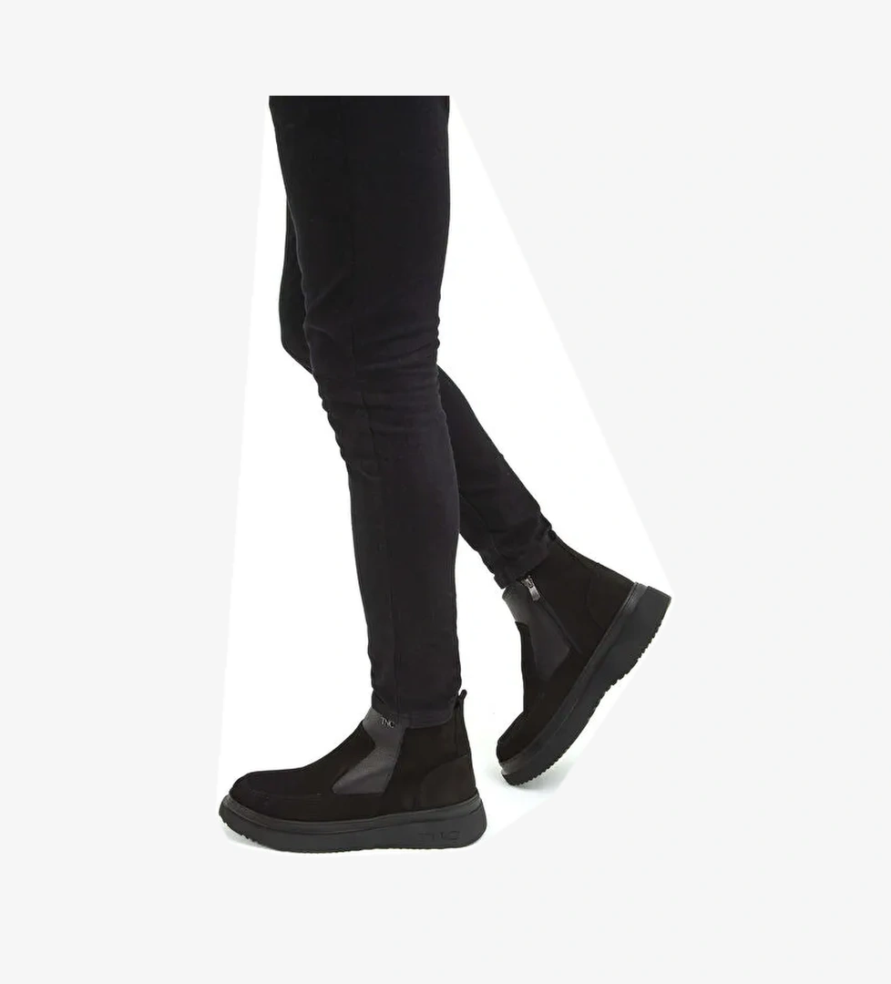 Tamer Tanca Erkek Hakiki Deri SYH NBK/SYH FULL UP Casual Bot - Görsel 1