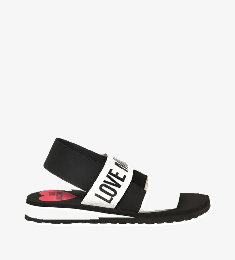 Love Moschino Siyah-Beyaz Kadın Sandalet JA16033G0IJN4 - Görsel 1