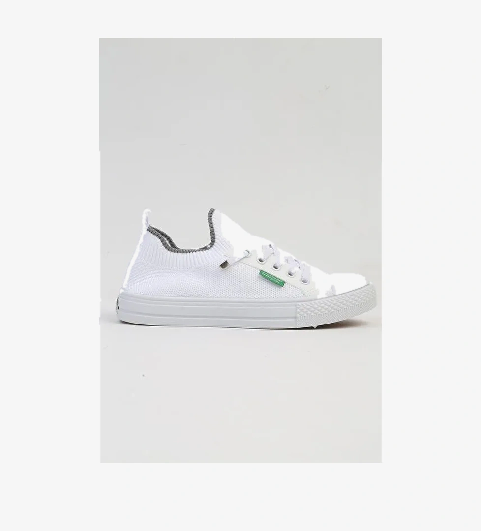 United Colors of Benetton Beyaz Kadın Sneaker BNI-10233-Beyaz - Görsel 1